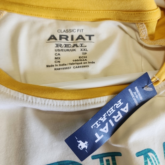 NWT Ariat Serape Stripe Baseball T Shirt Laid Back Style and Comfort Size XXL - Picture 8 of 15